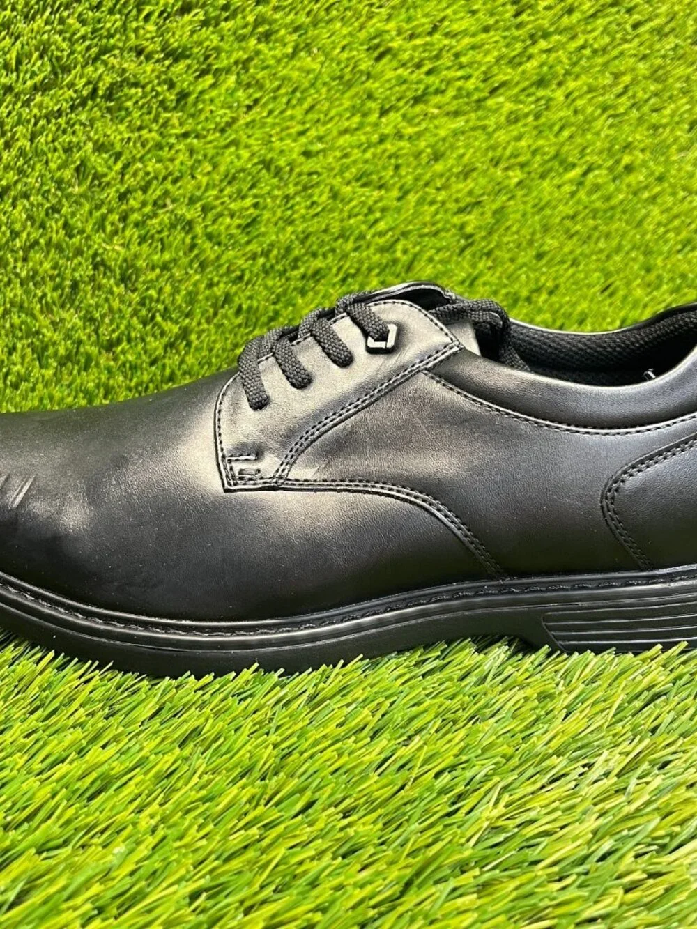 Nunn Bush Wade Mens Size 10.5 Black Casual Classic Plain Toe‎ Oxfords Shoes
